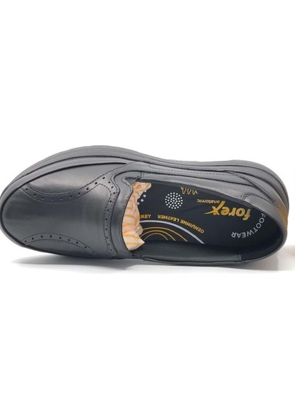 1002 Hakiki Deri Siyah Anatomik Hafif Günlük Kadın Anne Ayakkabı fırsatları