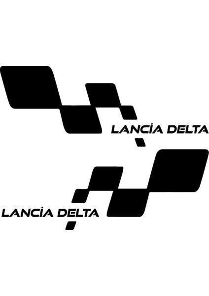 Lancia Delta Sticker - Lancia Sticker - Kapı Altı Sticker - Oto Sticker - Araba Sticker