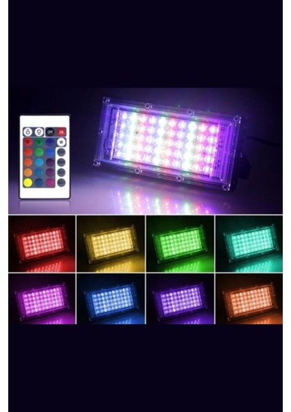 Dekor Işık Için Kumandalı Rgb Çok Renkli Dış Cephe LED Panel Işık Aydınlatma