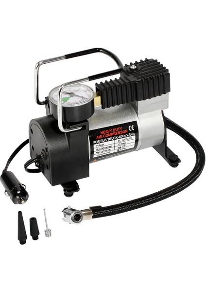 12 Volt 150 Psı Basınç Göstergeli Hava Pompası ,lastik , Top , Bisiklet ve Hava Yatakları