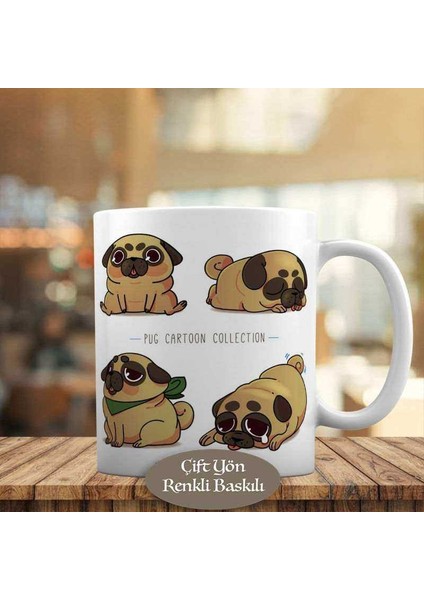 Minik Sevimli Köpek Baskılı Kupa Bardak HEDIYELIK-20721