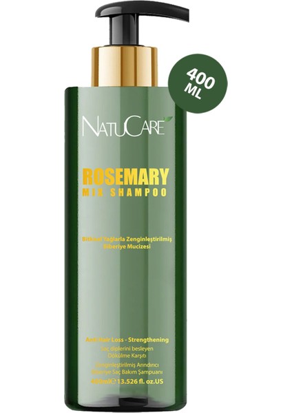 Natucare Üst Düzey Güçlendirici Biberiye Şampuanı 400ML