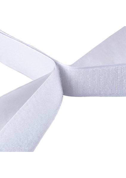 2 Cm, 25 Metre, Arkası Güçlü Yapışkanlı Cırt Cırtlı Bant Şerit (Beyaz)