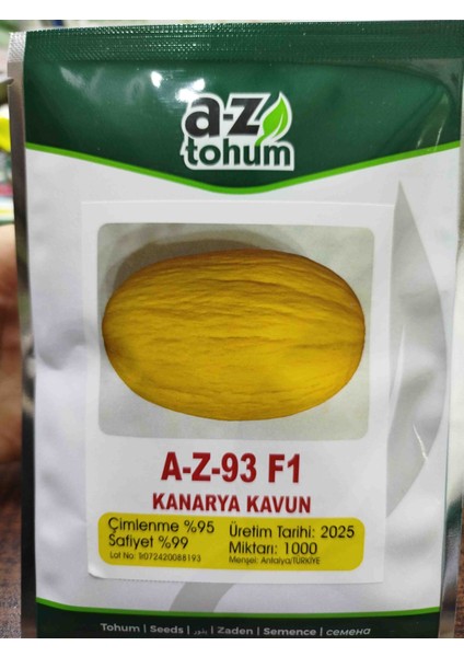 93 F1 Kanarya Kavun Tohumu 1.000 Adet