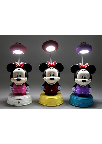 Mickey Mouse Masa Üstü Lamba Şarjlı USB ALK2716