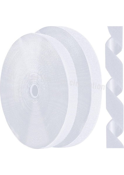 2 cm Eninde 25 Metre Dikilebilir Cırt Bant Şerit (Beyaz)