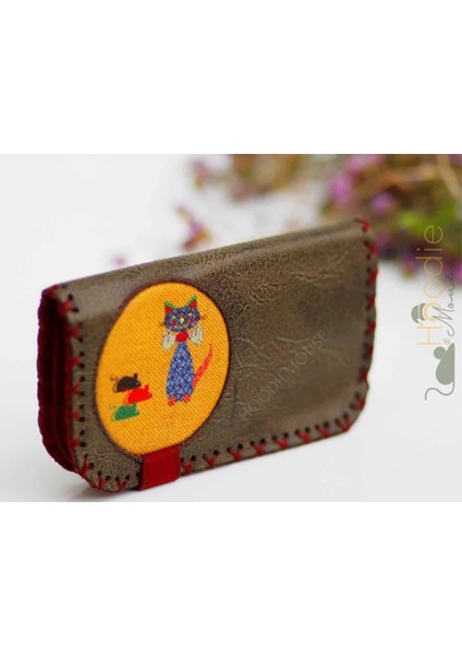Kedi Fare Figürlü Büyük Cüzdan Etnik Bohem Retro Vintage Style - Yeşil fiyatları
