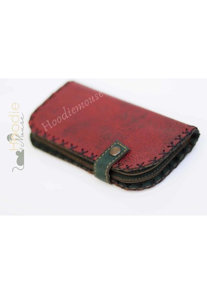 Rakun Figürlü Büyük Cüzdan Etnik Bohem Retro Vintage Style - Bordo fırsatları
