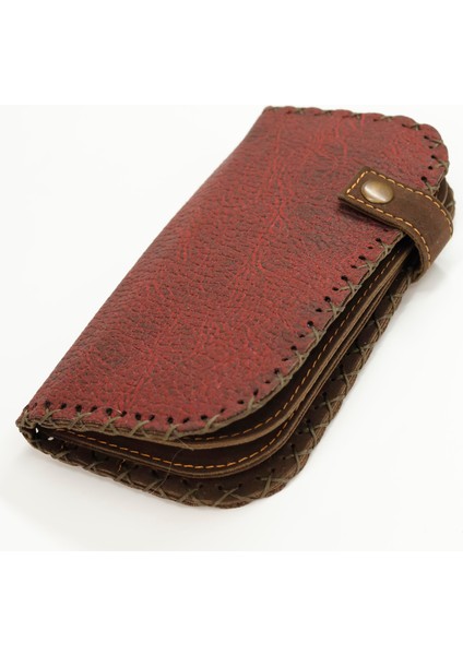 Dans Eden Fare Figürlü Büyük Cüzdan Etnik Bohem Retro Vintage Style - Bordo fırsatları