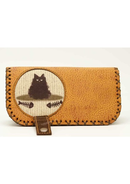 Karamık Figürlü Büyük Cüzdan Etnik Bohem Retro Vintage Style - Hardal modelleri