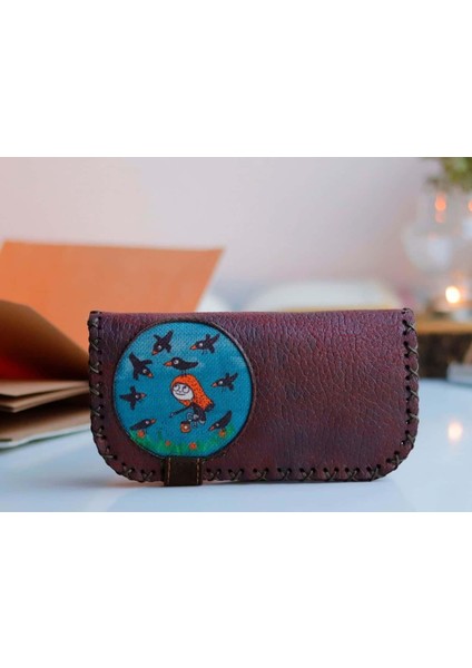 Karga Figürlü Büyük Cüzdan Etnik Bohem Retro Vintage Style - Bordo fiyatları