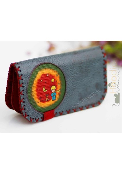 Küçük Prens Figürlü Büyük Cüzdan Etnik Bohem Retro Vintage Style - Petrol