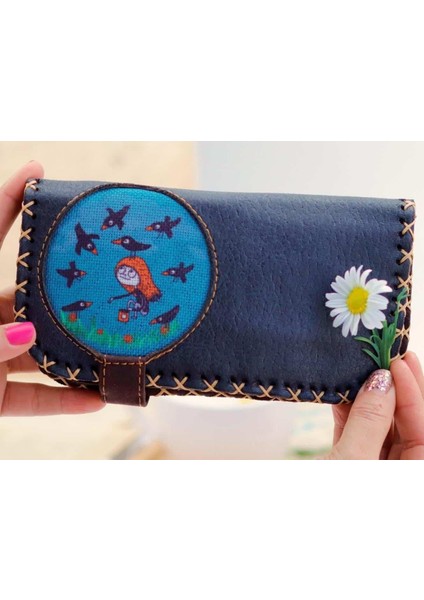 Karga Figürlü Büyük Cüzdan Etnik Bohem Retro Vintage Style - Antrasit fırsatları