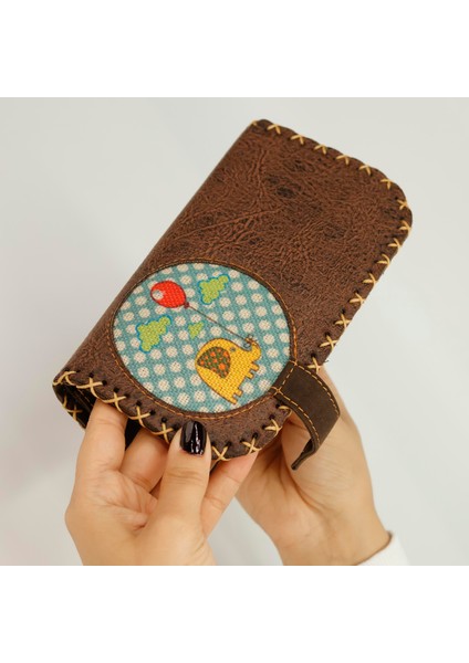 Fil Figürlü Büyük Cüzdan Etnik Bohem Retro Vintage Style - Kahverengi modelleri