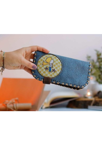 Y.küçük Prens Figürlü Büyük Cüzdan Etnik Bohem Retro Vintage Style - Petrol fiyatları