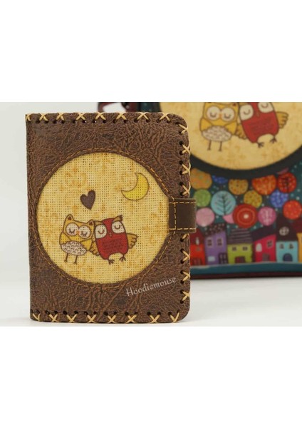 Baykuş Figürlü Küçük Cüzdan Etnik Bohem Retro Style - Kahverengi fiyatları