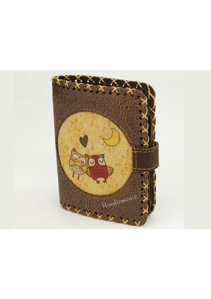 Baykuş Figürlü Küçük Cüzdan Etnik Bohem Retro Style - Kahverengi modelleri