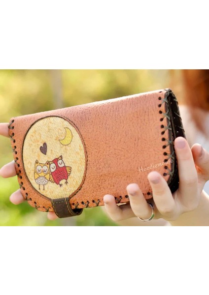 Baykuş Figürlü Büyük Cüzdan Etnik Bohem Retro Vintage Style - Taba fiyatları
