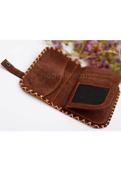 Baykuş Figürlü Büyük Cüzdan Etnik Bohem Retro Vintage Style - Taba indirimleri