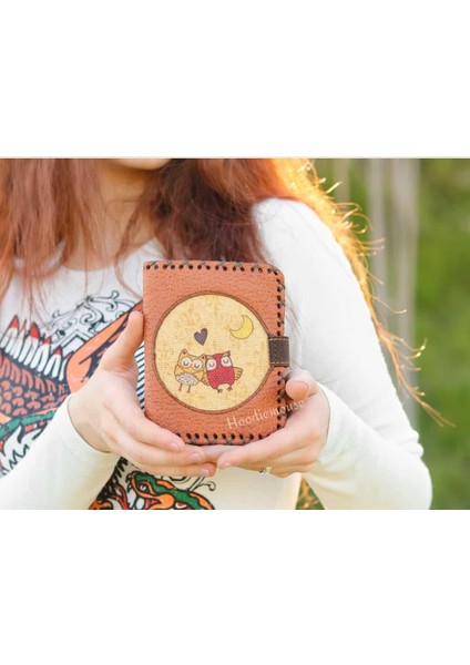Baykuş Figürlü Küçük Cüzdan Etnik Bohem Retro Style - Taba modelleri