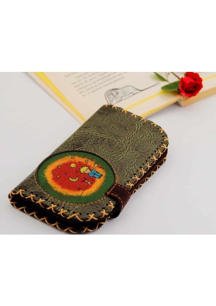 Küçük Prens Figürlü Büyük Cüzdan Etnik Bohem Retro Vintage Style - Yesıl modelleri