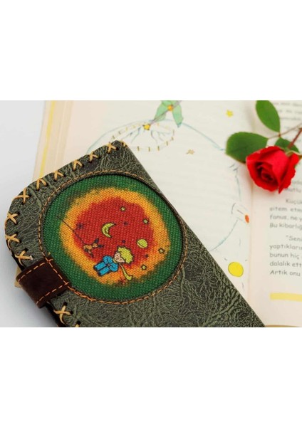 Küçük Prens Figürlü Büyük Cüzdan Etnik Bohem Retro Vintage Style - Yesıl indirimleri