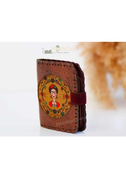 Frida Figürlü Küçük Cüzdan Etnik Bohem Retro Style - Kahverengi fiyatları