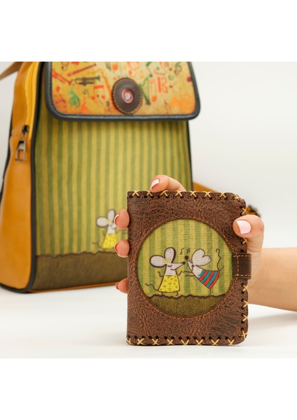 Dans Eden Fare Figürlü Küçük Cüzdan Etnik Bohem Retro Style - Kahverengi fiyatları