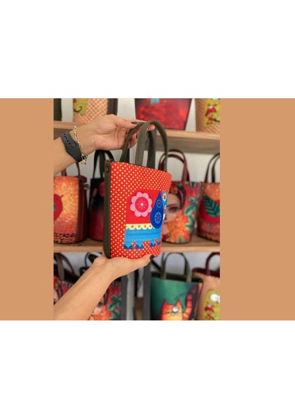 Fil Figürlü Kova Model Çanta Etnik Bohem Style - Yeşil