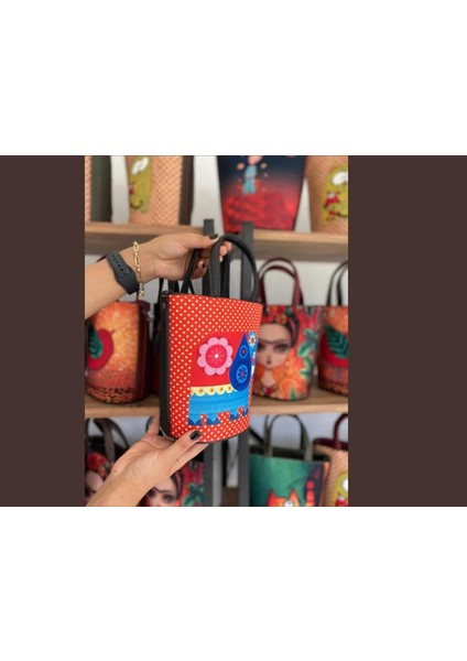 Fil Figürlü Kova Model Çanta Etnik Bohem Style - Siyah