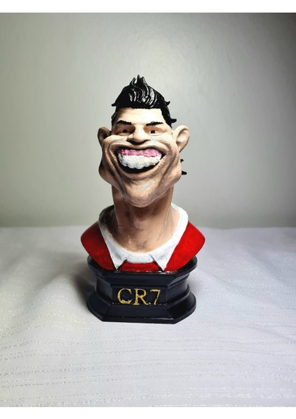 3D Cristiano Ronaldo Büst Figür/ Karikatür Figür/fanart