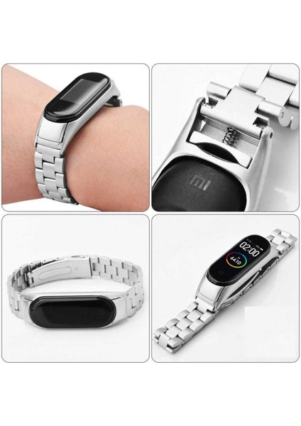 Xiaomi Mi Band 4 / Mi Band 3 Uyumlu Paslanmaz Çelik Kordon fırsatları