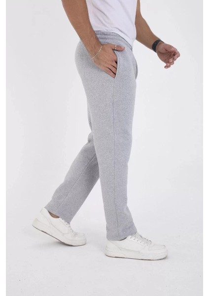 Unisex Üç Iplik Basic Eşofman Pantolon - Gri