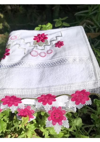 Güpürlü, Nakışlı El Havlusu 50X90 %100PAMUK
