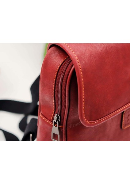 Dans Eden Fare Figürlü Business Sırt Çantası Etnik Bohem Style - Bordo modelleri