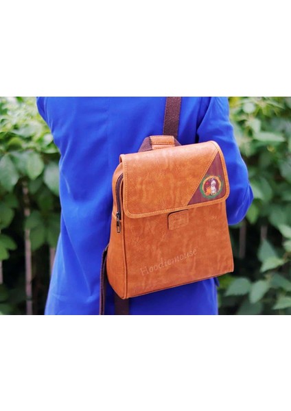 Köpek Figürlü Business Sırt Çantası Etnik Bohem Style - Taba fiyatları