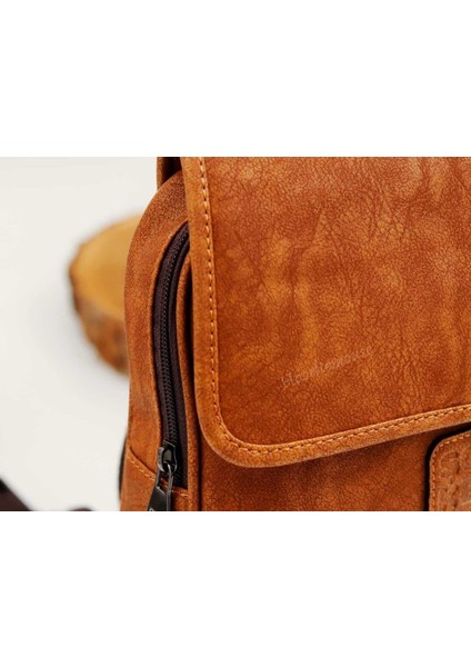 Köpek Figürlü Business Sırt Çantası Etnik Bohem Style - Taba fırsatları