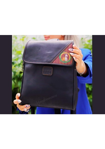 Köpek Figürlü Business Sırt Çantası Etnik Bohem Style - Sıyah fiyatları