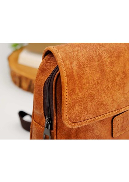 Karabalık Figürlü Business Sırt Çantası Etnik Bohem Style - Taba modelleri