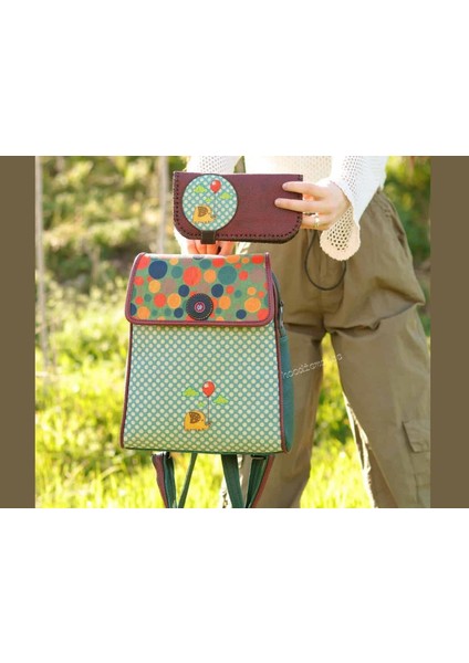 Fil Figürlü Kapaklı Sırt Çantası Etnik Bohem Style Cüzdan Kombin Çanta Yeşil Cüzdan Bordo indirimleri