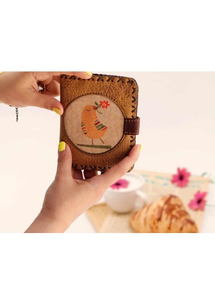 Kuş Figürlü Kapaklı Sırt Çantası Yesil, Cüzdan Hardal Etnik Bohem Style Kombin
