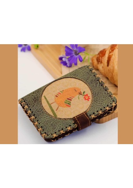 Kuş Figürlü Kapaklı Sırt Çantası Kahverengi, Cüzdan Yesil Etnik Bohem Style Kombin modelleri