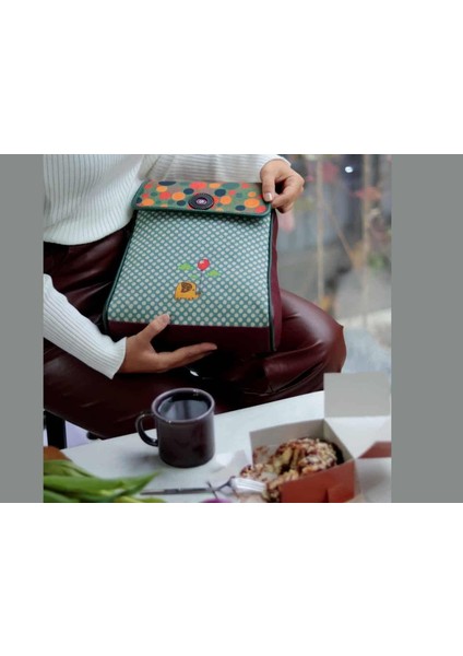Fil Figürlü Kapaklı Sırt Çantası Etnik Bohem Style - Bordo modelleri