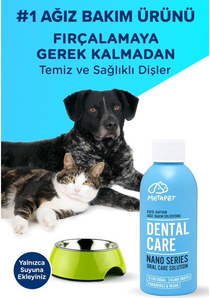 Nano Series Kedi Ağız Bakım Suyu, Ağız Kokusuna Son, Diş Bakımı ve Temizleme Spreyi