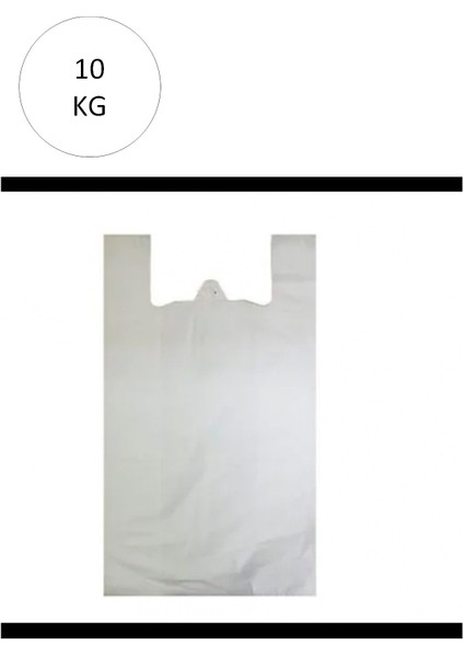 Beyaz Atlet Poşet Mini Boy 20X34 cm Takriben 2.350 Adet 10 kg
