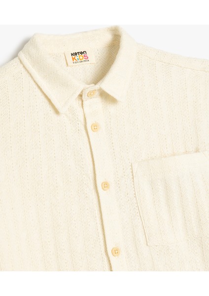 Kısa Kollu Pamuklu Polo Yaka Oversize Tişört