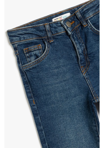 Pamuklu Cep Detaylı Skinny Denim Pantolon - Skinny Jean modelleri