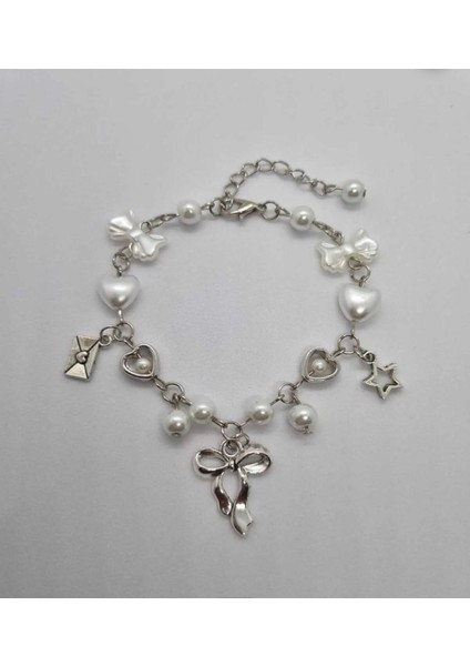 Coquette Fiyonk Charm White Bileklik