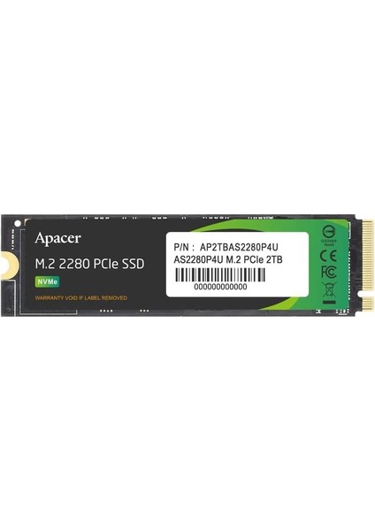 512GB 3500/3000 Mb/s M.2 Pcıe Gen3 SSD Disk (AS2280P4U)