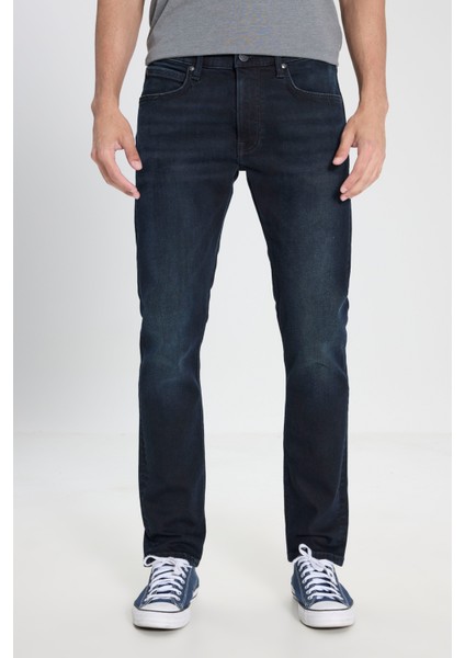 Luke Slim Fit Dar Kesim Normal Bel Dar Paça Koyu Mavi Jean Denim Pantolon fiyatları
